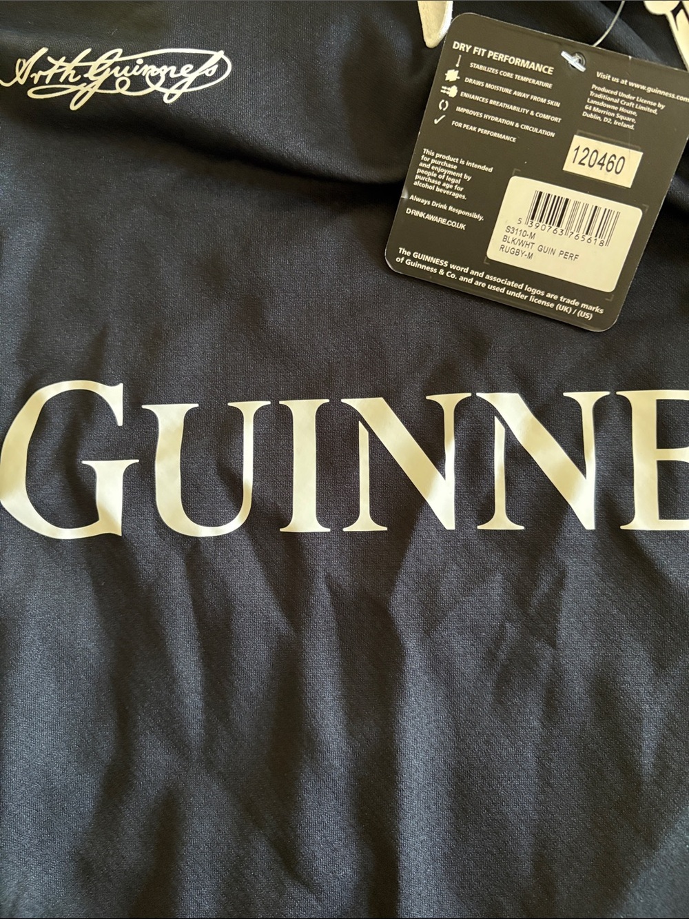 Guinness Performance Rugby Shirt - Picture 3 of 5